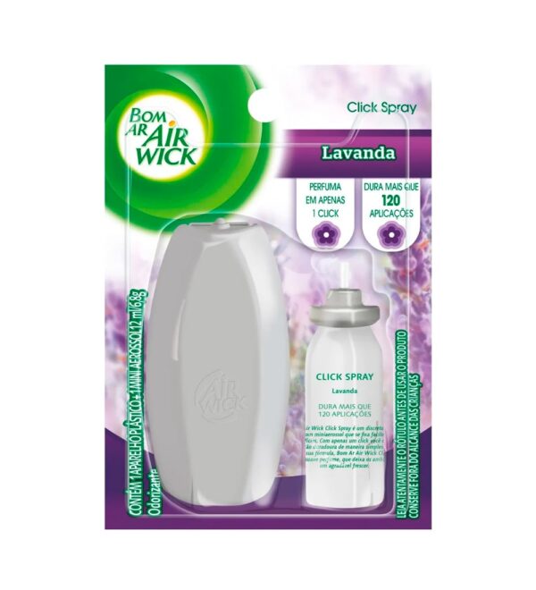 Aparelho + Refil Click Spray Glade Lavanda - 12ml-min