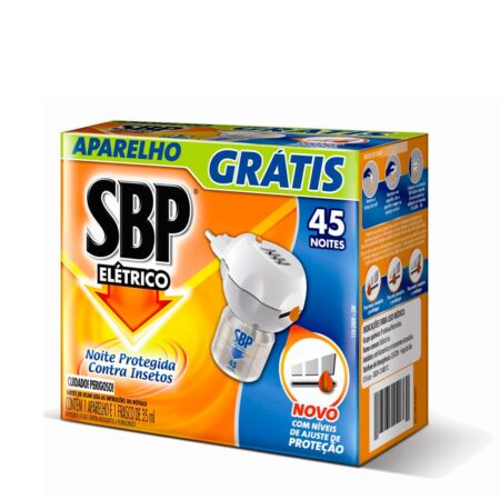 Aparelho + Refil Inseticida SBP 45 Noites-min