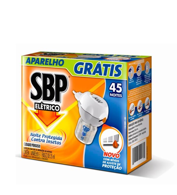 Aparelho + Refil Inseticida SBP 45 Noites-min