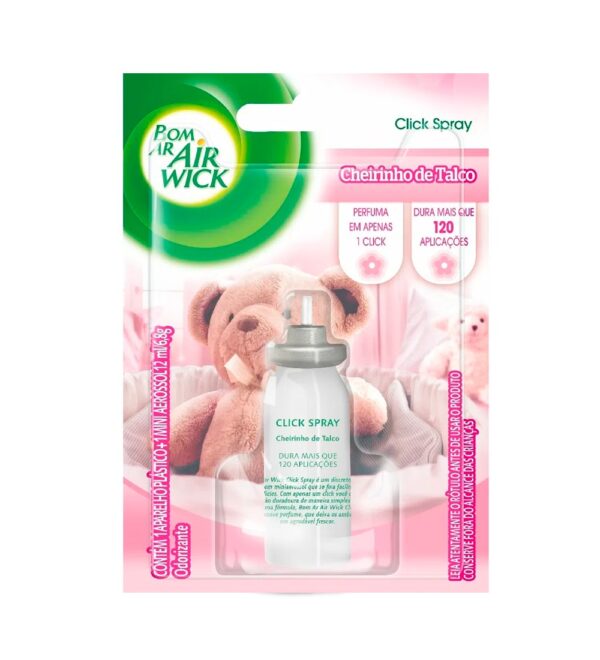 Refil Click Spray Bom Ar Cheirinho de Talco - 12ml-min