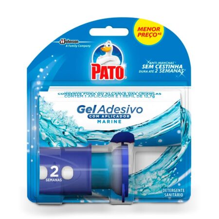 Aparelho + Refil Sanitário Pato Gel Adesivo Marine