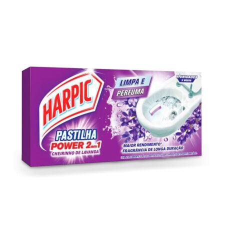 Pastilha Sanitária Adesiva Harpic contém 3