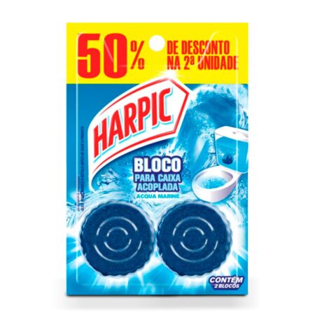 Pedra Sanitária Caixa Acoplada Harpic 2x50g