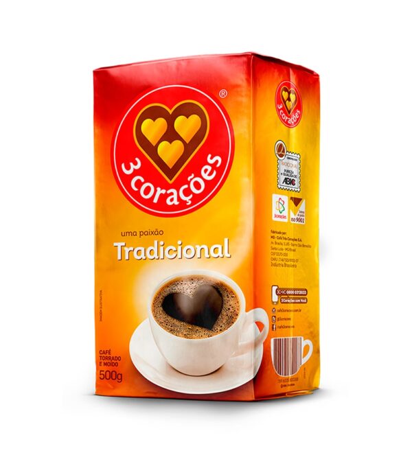 Café Almofada Tradicional 3 Corações 500g